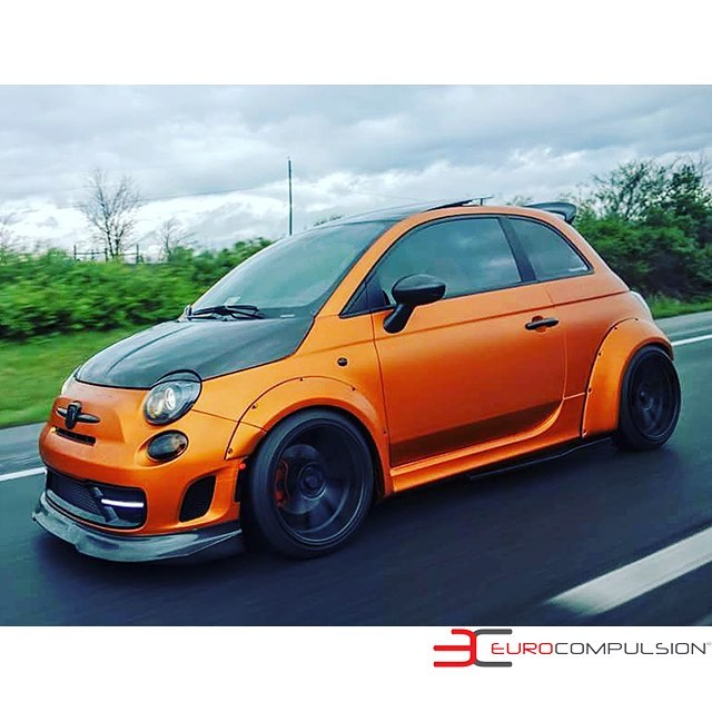 Abarth Wrapped in 3M 1080-S344 Satin Canyon Copper